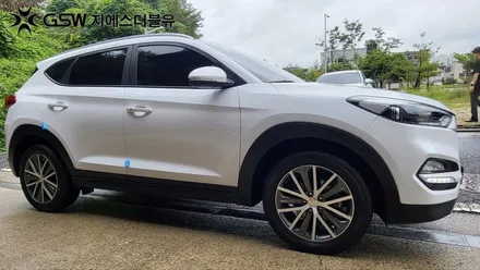 현대 올뉴 투싼 18인치휠 다이아컷팅 대구 휠복원 / 광주 서구 매월동