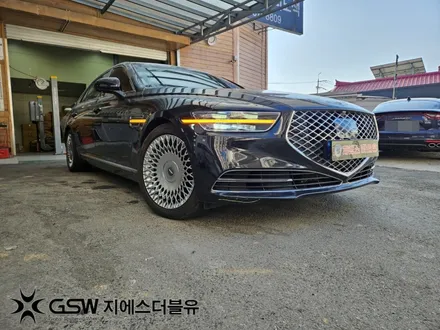 전주 휠복원 제네시스 G90 19인치휠 반광 스크래치 휠복원 작업 후기 / 광주 서구 매월동