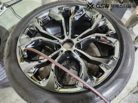 BMW 휠도색 X6 20인치휠 블랙크롬 대전 휠도색 / 광주 서구 매월동
