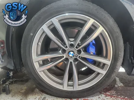 광주 BMW 740D 19인치 주차 상처로 인한 다이아컷팅 휠복원 작업 후기 / 광주 서구 매월동