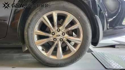 [순천휠도색] 카니발 19인치 휠 도장면 떨어짐으로 인한 화이트 크롬 도색 후기 / 광주 서구 매월동