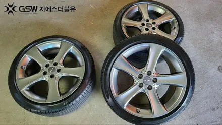 [경주 휠복원] 제네시스 G80 20인치 휠 긁힘으로 인한 스퍼터링 휠복원 작업 후기 / 광주 서구 매월동