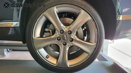 강남 제네시스 G80 20인치휠 반광 스크래치 휠복원 작업 후기 / 광주 서구 매월동