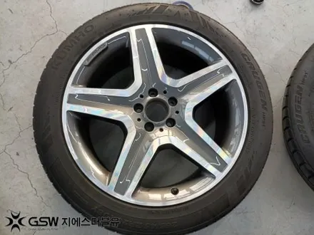 수원 휠도색 벤츠 GLE 350D AMG 20인치휠 블랙크롬 작업 후기 / 광주 서구 매월동