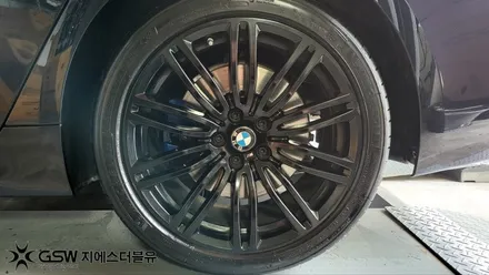 강남 휠도색 BMW 540I 19인치 블랙유광 작업 후기 / 광주 서구 매월동
