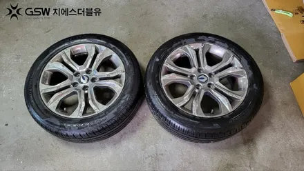 [포항 중고휠] G4 렉스턴 20인치 휠 상처로 인한 화이트 크롬 휠도색 작업 후기 / 광주 서구 매월동