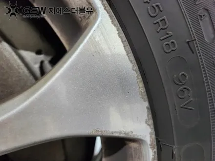 벤츠 E클래스 18인치휠 상처로 인한 실버 스크래치 전주 휠복원 작업 후기 / 광주 서구 매월동