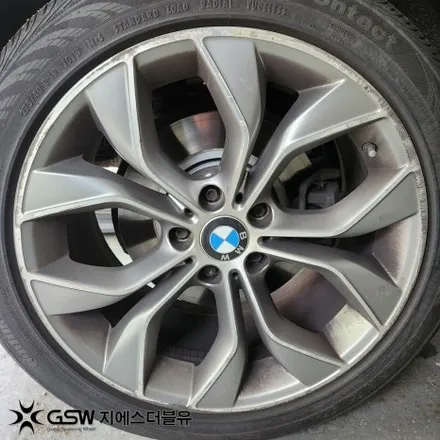 BMW X4 휠도색 후기 광주 19인치 블랙 유광 도색 사례 / 광주 서구 매월동