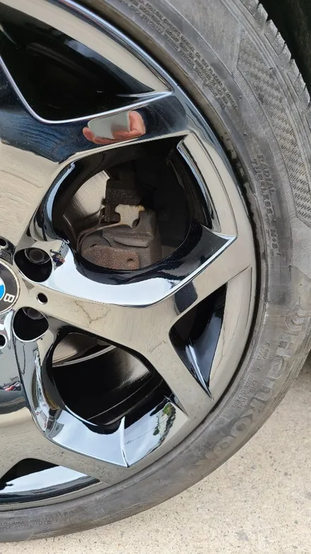 BMW X6 블랙크롬 휠도장 / 광주 서구 매월동