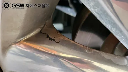 [순천휠도색] 카니발 19인치 휠 도장면 떨어짐으로 인한 화이트 크롬 도색 후기 / 광주 서구 매월동