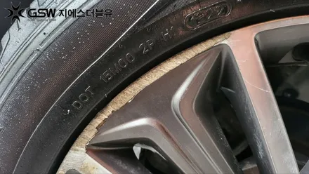 현대 올뉴 투싼 18인치휠 다이아컷팅 대구 휠복원 / 광주 서구 매월동