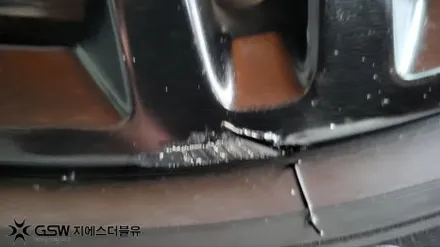 강남 휠도색 BMW 540I 19인치 블랙유광 작업 후기 / 광주 서구 매월동