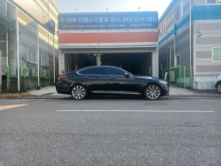 [지에스더블유 광주점] 제네시스 DH 순정 19인치 휠 복원 [목포휠복원][목포휠수리][목포휠도색] / 광주 서구 매월동
