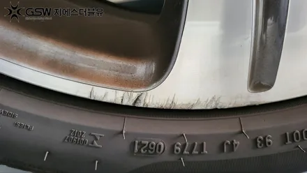 나주 벤츠 E클래스 18인치휠 스크래치로 인한 다이아컷팅 휠복원 작업 후기 / 광주 서구 매월동