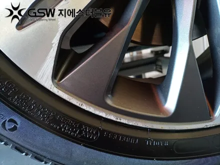 경기도 광주 기아 K8 18인치휠 다이아컷팅 휠복원 작업 후기 / 광주 서구 매월동