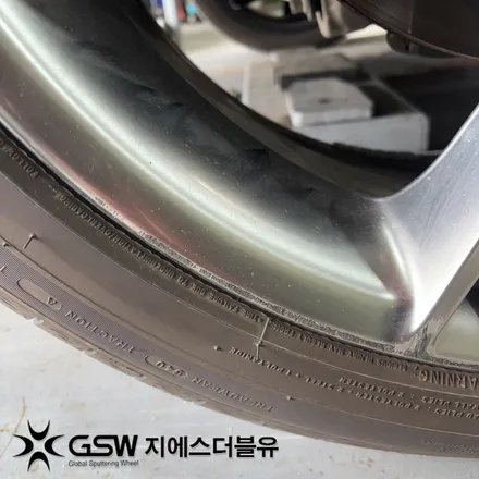 안산 제네시스 휠복원 GV80 22인치휠 반광 스크래치 작업 후기 / 광주 서구 매월동