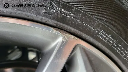 현대 올뉴 투싼 18인치휠 다이아컷팅 대구 휠복원 / 광주 서구 매월동