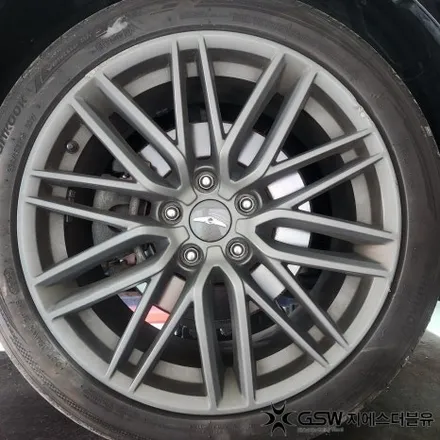 제네시스 G70 18인치휠 실버 스크래치 안산 휠복원 / 광주 서구 매월동