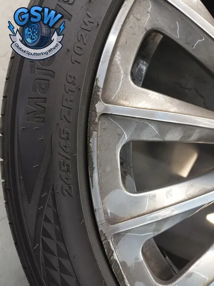 전주 BMW 750LI 19인치 휠 주차 상처로 인한 휠 복원 및 휠 도색 작업 후기! / 광주 서구 매월동