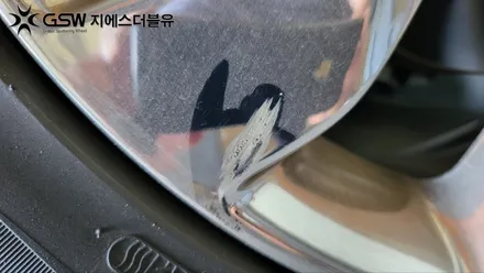 부천 휠도색 더 뉴 쏘렌토 19인치 화이트 크롬 도색 작업 후기 / 광주 서구 매월동