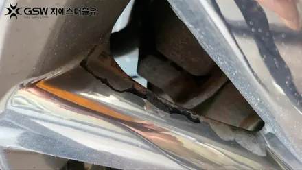 전주 휠도색 카니발 19인치휠 화이트 크롬 휠도색 작업 후기 / 광주 서구 매월동