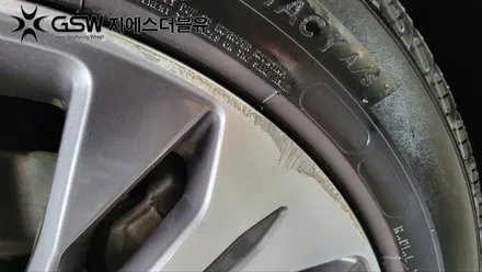 세종휠복원 기아 K8 18인치휠 다이아컷팅 작업 후기 / 광주 서구 매월동