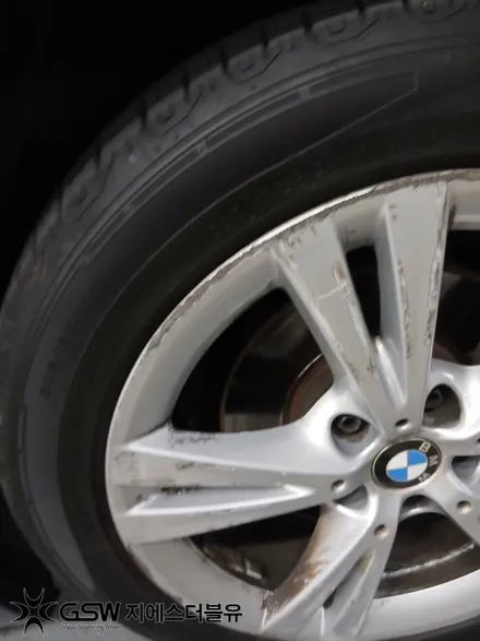부산 BMW 2시리즈 17인치 휠복원 후기 실버 휠 스크래치 복원으로 새 휠처럼 / 광주 서구 매월동