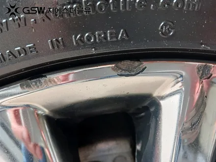 창원 카니발 휠도색 19인치휠 도장면 떨어짐으로 인한 화이트 크롬 휠도색 작업 후기 / 광주 서구 매월동