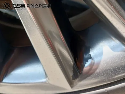 그랜저 IG 19인치휠 휠도장면 떨어짐으로 인한 블랙크롬 휠도색 작업 후기 / 광주 서구 매월동