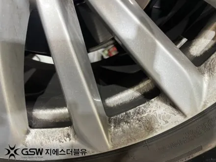 자동차휠수리 BMW 6GT 19인치휠 실버 스크래치 작업 후기 / 광주 서구 매월동