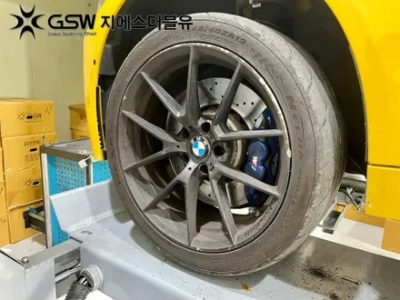 화성휠도색 BMW M4 19인치휠 블랙무광 작업 후기 / 광주 서구 매월동