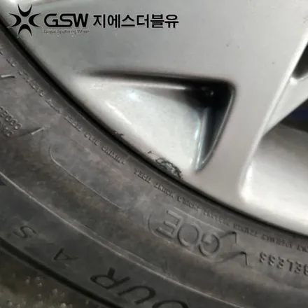수원 제네시스 휠복원 GV70 19인치휠 실버 스크래치 작업 후기 / 광주 서구 매월동
