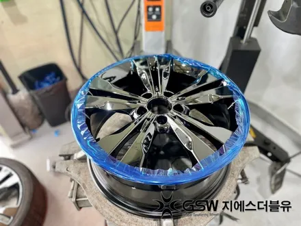 대구 휠도색 벤츠 CLA 200D 18인치 블랙크롬 작업 후기 / 광주 서구 매월동