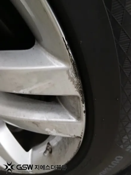 부산 벤츠 GLE350D 20인치 실버휠 스크래치 휠복원 작업 후기 / 광주 서구 매월동