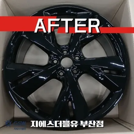 부산 아우디 Q4 이트론 휠도색 20인치 블랙유광 완성 후기 / 광주 서구 매월동