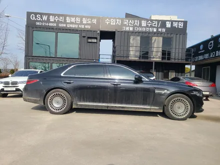 제네시스 G90 휠 복원 [수입차휠수리 수입차휠복원 전주휠 익산휠 군산휠 대전휠 광주휠 광주휠수리 광주휠복원 광주중고차 광주매월동 광주맛집 전주휠수리 전주휠복원 스퍼터링] / 광주 서구 매월동