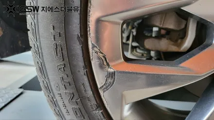 광주 휠수리 쏘렌토 MQ4 20인치휠 긁힘으로 인한 복원 작업 후기 / 광주 서구 매월동