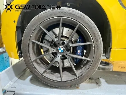 화성휠도색 BMW M4 19인치휠 블랙무광 작업 후기 / 광주 서구 매월동