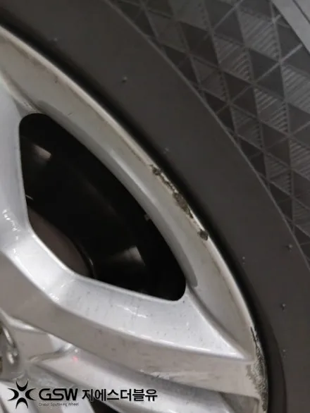 부산 벤츠 GLE350D 20인치 실버휠 스크래치 휠복원 작업 후기 / 광주 서구 매월동
