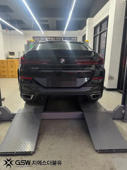 판교 BMW 휠도색 잘하는 곳! X6 21인치 블랙유광 도색 작업 / 대전 유성구 복용동