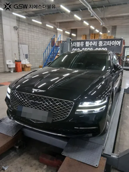 제네시스 G80 휠복원 잘하는 곳 대전 반광 스퍼터링 20인치휠 / 대전 유성구 복용동