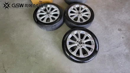 대전 벤츠 E클래스 순정 18인치 휠 스크래치로 인한 휠 복원 작업 후기 / 대전 유성구 복용동