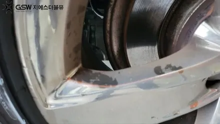 자동차휠도색 아우디 A6 18인치 화이트 크롬 작업 후기 / 대전 유성구 복용동