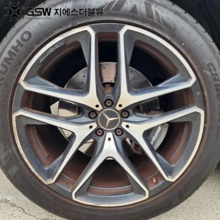 강남 휠복원 벤츠 GLE53 AMG 21인치휠 다이아컷팅 작업 후기 / 대전 유성구 복용동