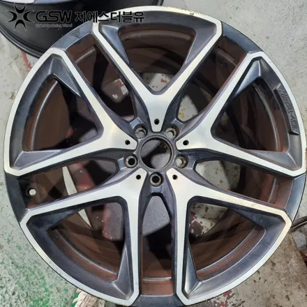 강남 휠복원 벤츠 GLE53 AMG 21인치휠 다이아컷팅 작업 후기 / 대전 유성구 복용동