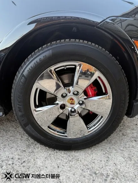 판교 휠도색 포르쉐 카이엔 GTS 19인치 화이트 크롬 휠도색 후기 / 대전 유성구 복용동