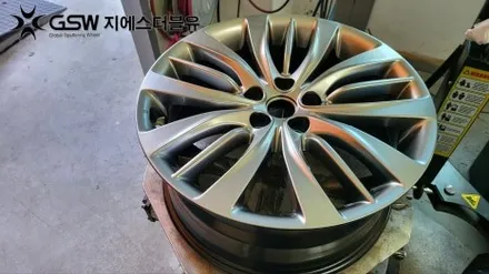 [오산휠복원] 제네시스 DG G80 19인치 휠 긁힘으로 인한 스퍼터링 휠복원 작업 후기 / 대전 유성구 복용동
