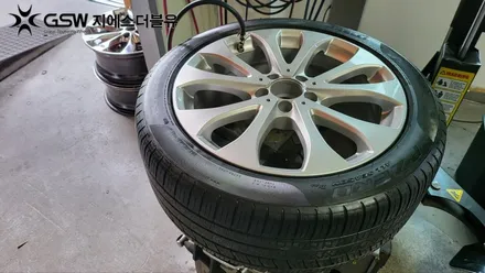 대전 벤츠 E클래스 순정 18인치 휠 스크래치로 인한 휠 복원 작업 후기 / 대전 유성구 복용동