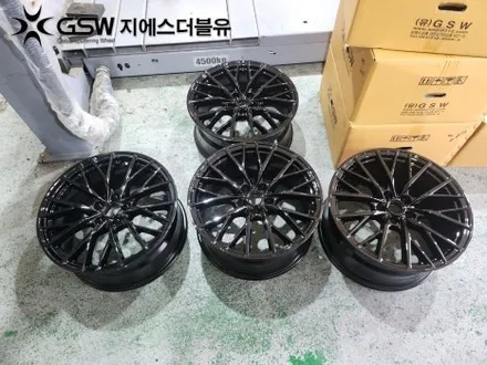 동탄 휠도색 제네시스 G80 19인치 휠 순정색상에서 블랙유광 크롬 도색 작업 후기입니다! / 대전 유성구 복용동