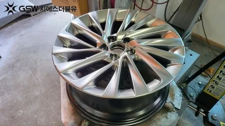 청주 렉서스 ES300H 18인치휠 반광 스크래치 휠복원 작업 후기 / 대전 유성구 복용동